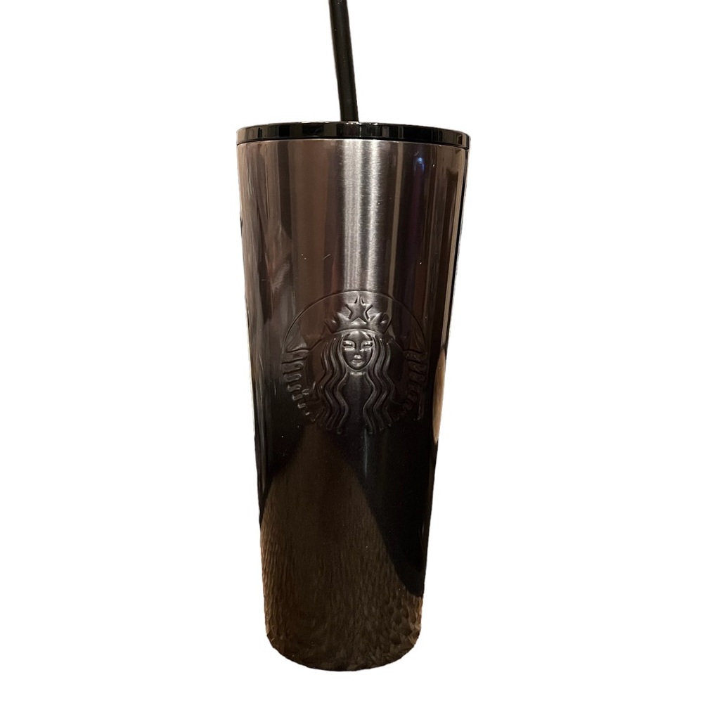 Starbucks black gray ombré stainless steel Venti tumbler